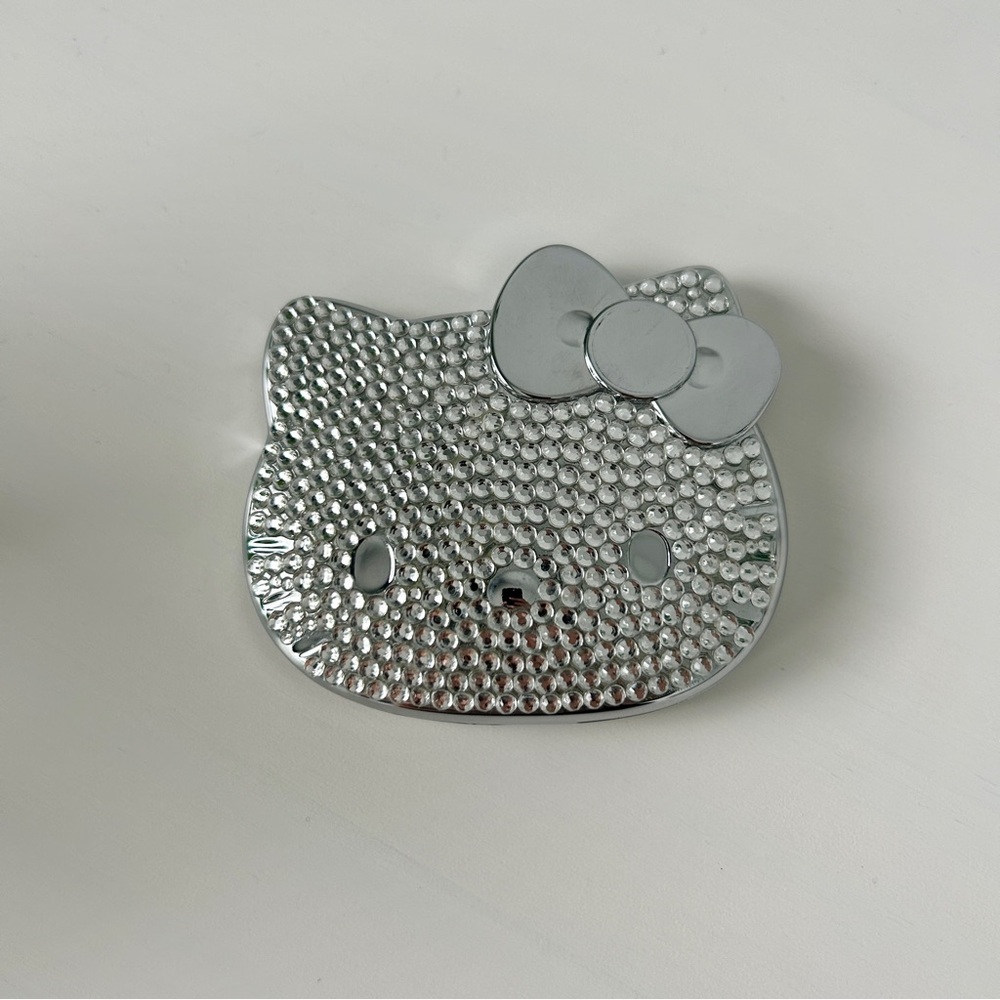 Hello Kitty Mirror, Silver Hand Mirror, Makeup Mirror